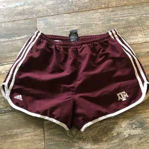 Texas A&M Adidas shorts
